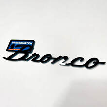 Bronco Sasquatch Fender Insignias Tailgate Emblem 3d Insignia negra vs azul
 8