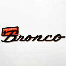 Bronco Big Bend Fender Insignias Tailgate Emblem 3d Insignia negra vs naranja
 4