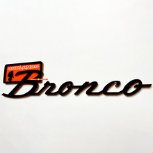 Insignias de guardabarros de diamantes de Bronco Tailgate Emblema 3D Badge Negro Vs Naranja
 4