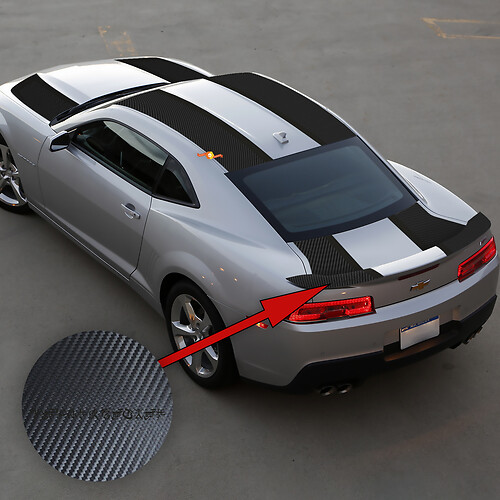 Rally Racing Stripes Decals Graphics para Camaro Transformers Special Carbon Edition
