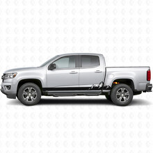 Pegatinas de vinilo de gama montañosa para puertas y paneles bajos para Chevrolet Colorado 2ª generación 2015-2022_2