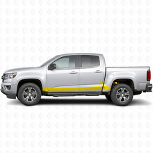 Pegatinas de vinilo de gama montañosa para puertas y paneles bajos para Chevrolet Colorado 2ª generación 2015-2022_3