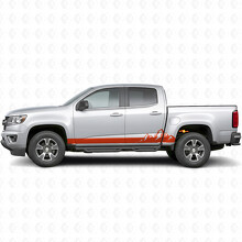 Pegatinas de vinilo de gama montañosa para puertas y paneles bajos para Chevrolet Colorado 2ª generación 2015-2022_4