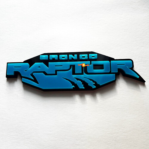 Bronco Raptor Edition Fender Insignias Tailgate Emblem 3d Insignia 3
