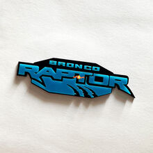 Bronco Raptor Edition Fender Insignias Tailgate Emblem 3d Insignia 3
 8