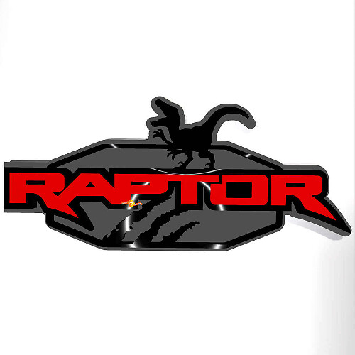 Emblema 3D de Guardabarros Edición Raptor Power para Portón Trasero_1