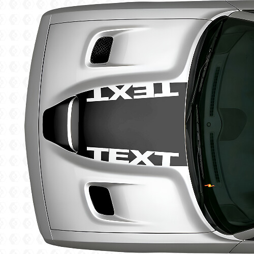 Vinilo adhesivo personalizado para capó Blackout para Dodge Challenger