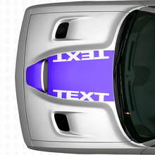 Vinilo adhesivo personalizado para capó Blackout para Dodge Challenger_2