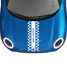 Pegatina gráfica de gráficos de calcomanía de rally de rally de rayas de carrera de capucha para Mini Cooper S
 2