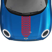 Mini Hood Racing Central Stripe Rally Decal Graphics Sticker para Mini Cooper
 3