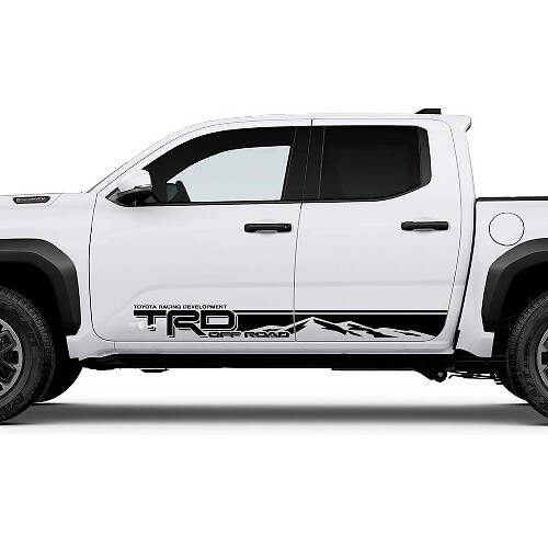 TRD Off Road Mountains Side Rocker Panel Panel Palegas para Toyota Tacoma Cuarta generación
