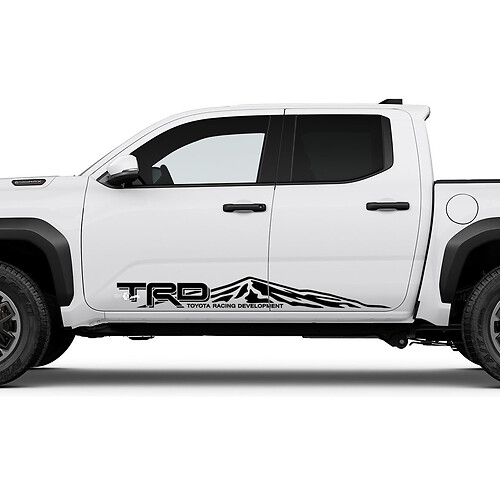 TRD Off Road Mountains Side Rocker Panel Panel Palegas para Toyota Tacoma Cuarta generación
