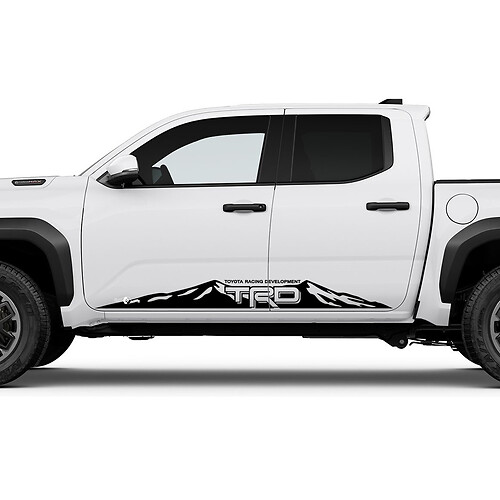 TRD Off Road Mountains Side Rocker Panel Pande Pegalias para Toyota Tacoma 4th Gen 2
