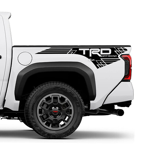 Adhesivo Vinilo de Lateral para Cama de Camión Estilo Geométrico TRD Off Road para Toyota Tacoma