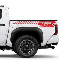 Calcomanía Adhesiva de Vinilo con Franjas Estroboscópicas Off-Road TRD para el Lado de la Caja de Toyota Tacoma_3