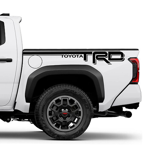 TRD Off Road Bedside Truck Decals Pegalias para Toyota Tacoma 4th Gen
