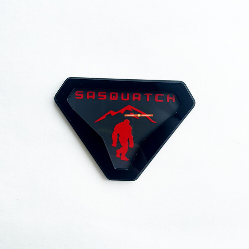 Sasquatch Yeti Bigfoot Fender Insignias Tailgate Emblem 3d Insignia
