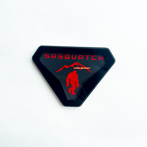 Sasquatch Yeti Bigfoot Fender Insignias Tailgate Emblem 3d Insignia
