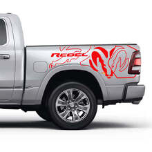 Pegatinas de vinilo con el logotipo Rebel para la puerta del Dodge Ram Rebel_3