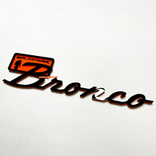 Bronco Wildtrak Fender Insignias Tailgate Emblem 3d Insignia negra vs naranja
 3