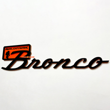 Bronco Wildtrak Fender Insignias Tailgate Emblem 3d Insignia negra vs naranja
 5
