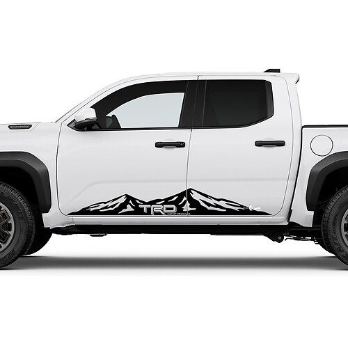 TRD Off Road Side Mountains Rocker Panel Pande Pegalias para Toyota Tacoma 2
