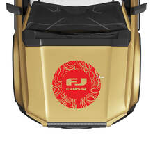 Calcomanía de capó con mapa topográfico para Toyota FJ Cruiser
 3