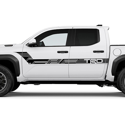 Palacas de camiones de camión laterales de TRD fuera de la carretera para el camión de la noche para Toyota Tacoma 4th Gen
