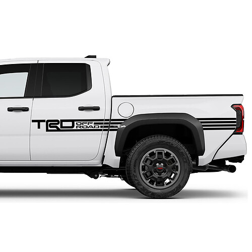 TRD Off Road Puertas laterales Caderas de camiones US Pegatinas para Toyota Tacoma 4th Gen