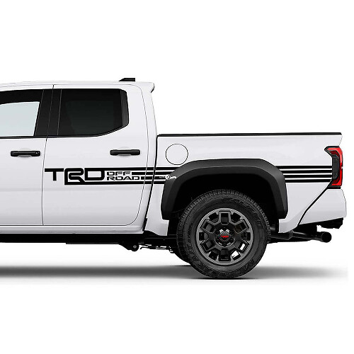 Calcomanía adhesiva lateral de vinilo con franjas TRD Off Road para Toyota Tacoma