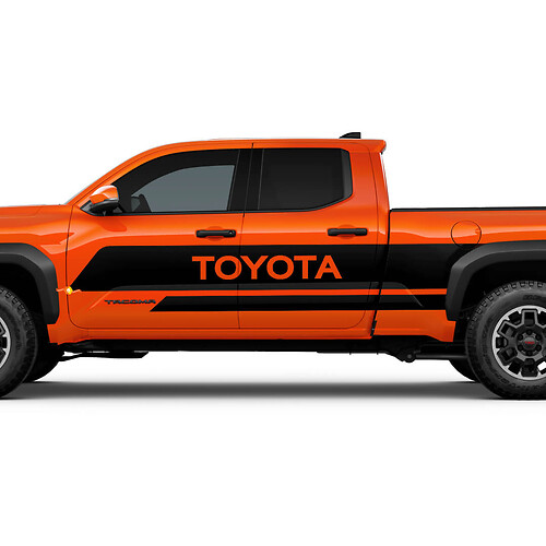 Calcomanías de camiones de rayas laterales de puertas para Toyota Tacoma
