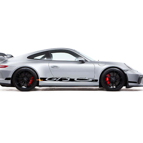 Kit de Pegatinas de Vinilo de Rayas Laterales Estilo GT3 CS para Porsche 911 GT3