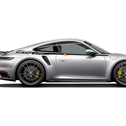 Side 911 Turbo 50 años Kit de calcomanías Kit de rayas para Porsche 911
