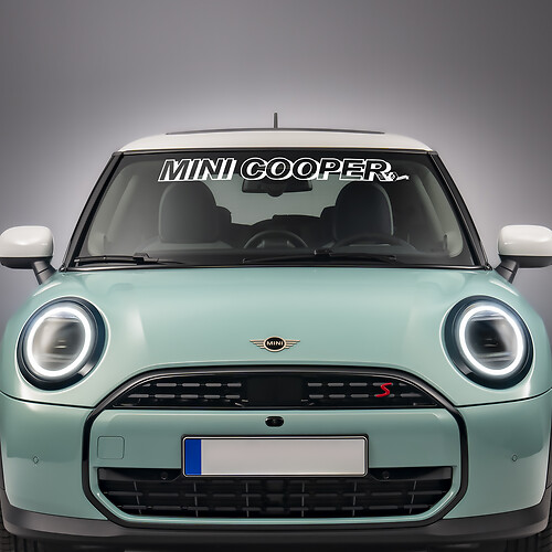 Sticulador de calcomanías de gráficos de vinilo de vinilo a cuadros para mini Cooper S
 1
