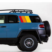 Kit de calcomanías de vinilo para capó y laterales con franjas estilo Heritage para Toyota FJ Cruiser_2