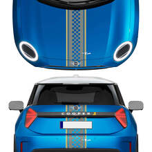 Patinas de calcomanías de gráficos Mini Cooper Vinyl Cooper de capucha y traseros para Mini Cooper S
 2