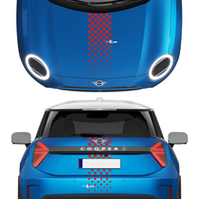 Striegas de capucha y traseros Mini Cooper Vinyl Graphics Decal Sticker para Mini Cooper
 3