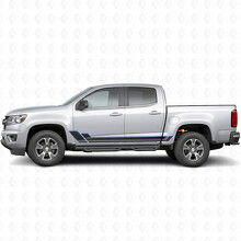 Tiras de vinilo angulares para marco de puerta y panel lateral para Chevrolet Colorado 2ª generación 2015-2022_3