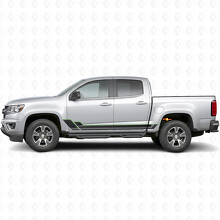 Tiras de vinilo angulares para marco de puerta y panel lateral para Chevrolet Colorado 2ª generación 2015-2022_4