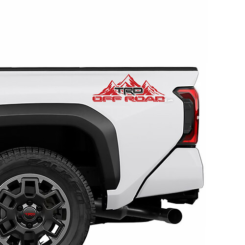 TRD Off Road Puertas laterales Camiones de camiones calcomanías de camiones para Toyota Tacoma 4th Gen
