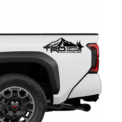 Puertas de pájaros de TRD fuera de la carretera Puertas laterales Camiones de noche calcomanías Pegatinas para Toyota Tacoma 4th Gen
