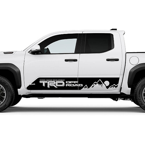 TRD Off Road Side Mountains Sun Rocker Panel Pande Peganadas para Toyota Tacoma
