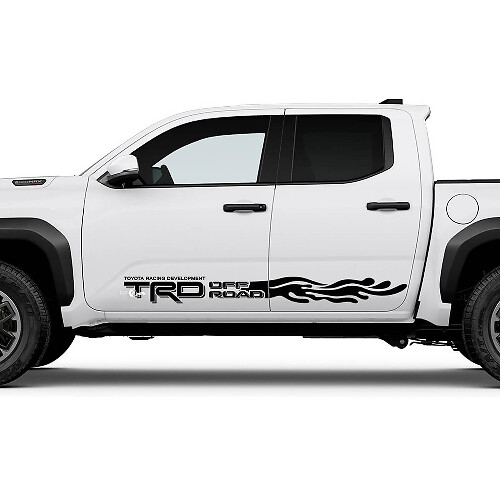 TRD Off Road Side Wave Rocker Panel Panel Palegas para Toyota Tacoma 2
