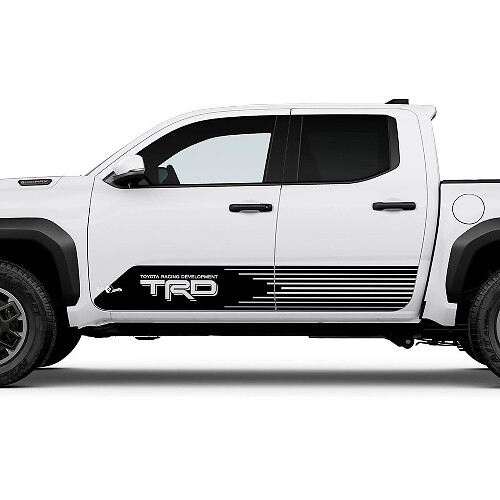 TRD Off Road Side Racing Stripes Rocker Panel Pande Peganadas para Toyota Tacoma
