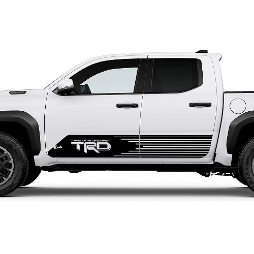 TRD Off Road Side Racing Stripes Rocker Panel Pande Peganadas para Toyota Tacoma
