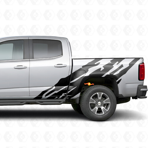 Vinilos en Zigzag para Puerta y Lado de Cama para Chevrolet Colorado 2ª Generación 2015-2022