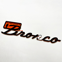 Bronco Everglades Insignias Fender Emblema 3d Insignia Negra Vs Naranja
 3