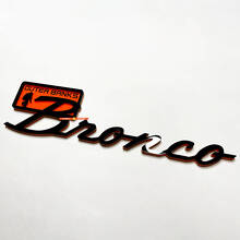 Emblema 3D para aletas Outer Banks para portón trasero de Musclecar horse_3