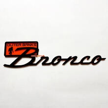 Emblema 3D para aletas Outer Banks para portón trasero de Musclecar horse_5