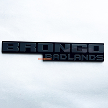 Fender Insignias Tailgate Emblem 3d Insignia negra vs gris para Bronco Badlands
 2